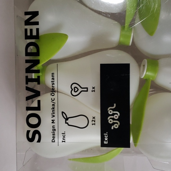 IKEA Other - IKEA SOLVINDEN Pear Shaped 12 string Light Covers (Lights not included)